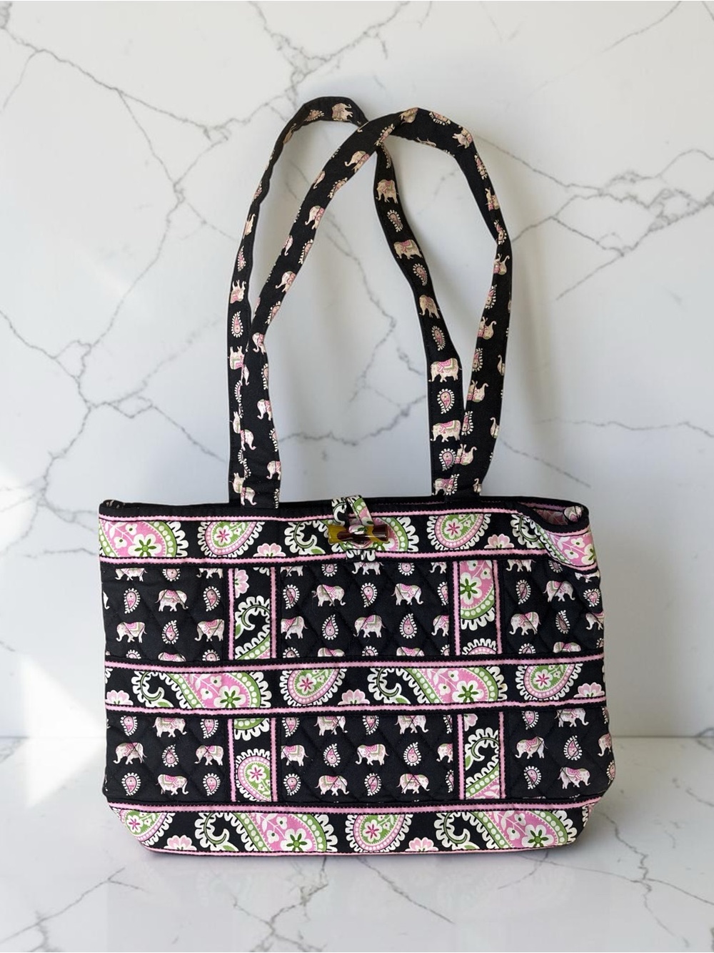 Vintage Vera Bradley 2007 Elephant Toggle Purse